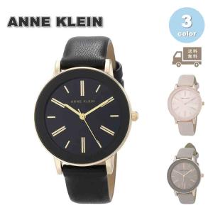 ANNE KLEIN アンクライン レディース 腕時計 リストウォッチ フェイクレザー AK/3818GPBK AK/3818RGPK AK/3818RGTP 全3色 時計 日本未発売