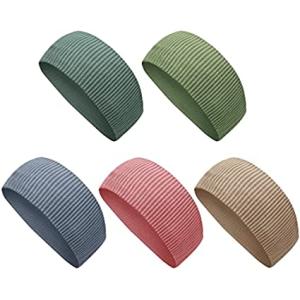 即納 ヘアバンド ターバン 5色セット コットン ヘッドバンド カジュアル 通気性 洗顔 ワークアウ...