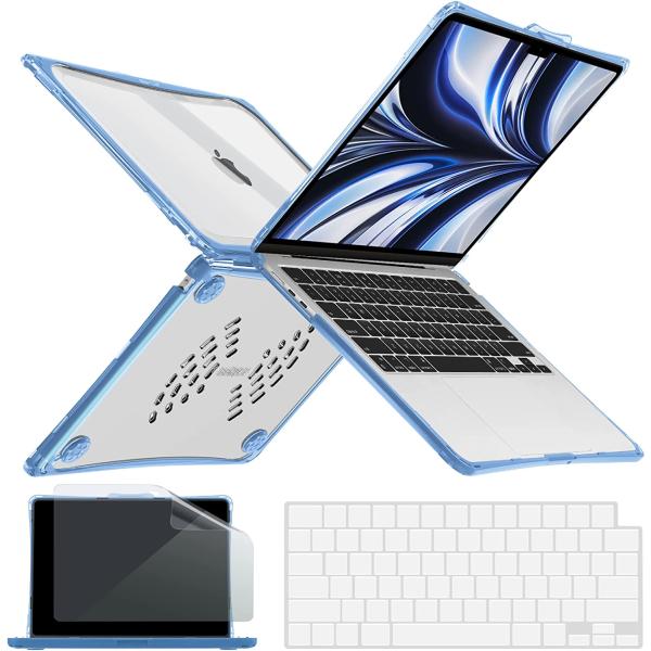 MacBook Air 13.6 インチ 2022 A2681 M2 チップ ケース カバー クリア...