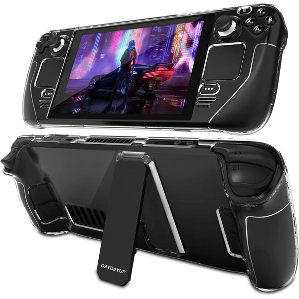 スチームデッキ Stream Deck ケース カバー クリア色 ポリカーボネート 衝撃吸収 保護カ...