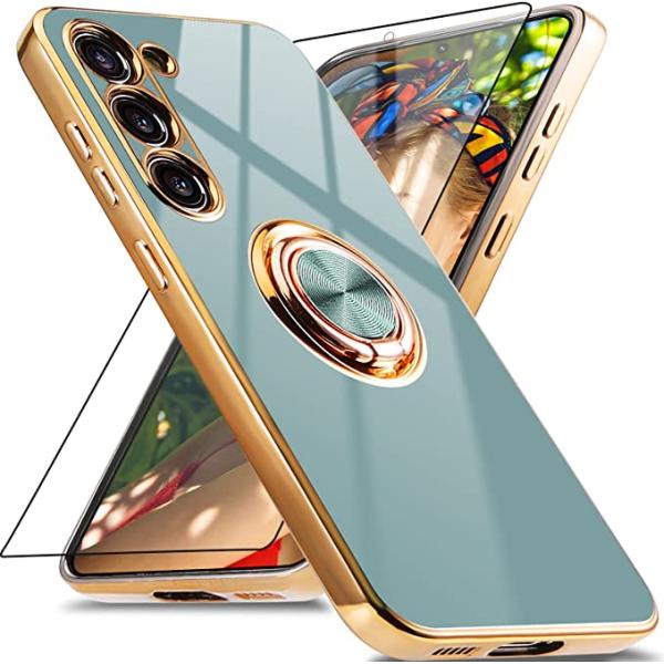 Galaxy S23 / S23Ultra ギャラクシー 背面ケース グレー プラスチック ケース ...