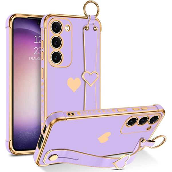 Galaxy S23 / S23Ultra ギャラクシー 背面ケース パープル プラスチック ケース...