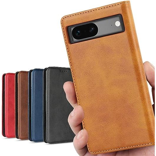 即納 Google Pixel 7a 手帳型 ケース レトロ ブラウン 3カード収納 カードホルダー...