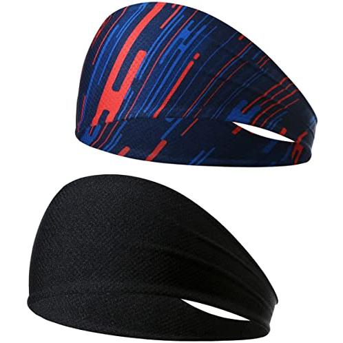 即納 ヘアバンド ターバン 2色セット ポリエステル ヘッドバンド カジュアル 通気性 洗顔 ワーク...