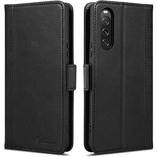 即納 ソニー エクスペリア 手帳型 ケース ブラック SONY Xperia 10 V SO-52D...