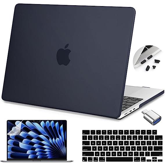 マックブック エアー 15 インチ 2023 A2941 M2 チップ ケース カバー マットブラッ...