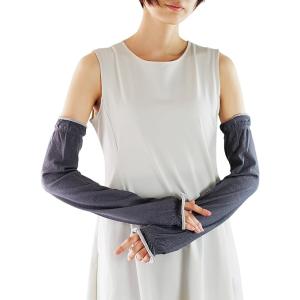 即納 冷感 アームカバー 熱中症対策 UVカット ひんやり クール 冷却 インディゴ 2枚セット 吸...