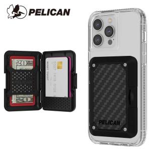 即納 Pelican ペリカン マグセーフ カード ウォレット Shield シールド カーボン ブラック MagSafe カード5枚収納 iPhone 12/13/14 シリーズ対応 ケース カバー｜SMART PARK Yストア