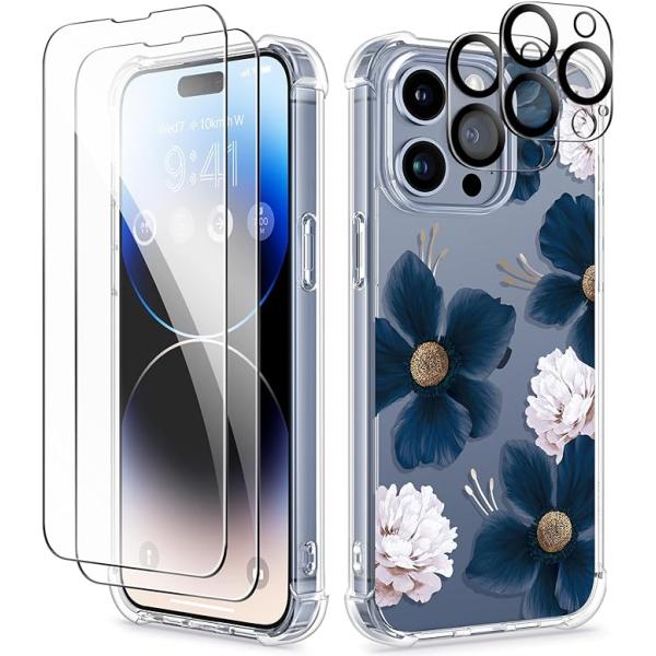 iPhone15シリーズ ガラス フィルム カメラプロテクター ハイドレンジア クリア 15/15P...