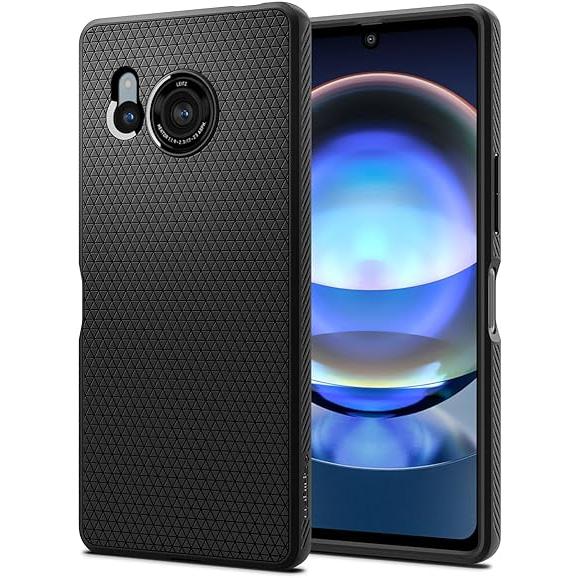 即納 AQUOS R8 / R8Pro スマホケース ブラック 米軍MIL規格取得 カメラ保護 ワイ...