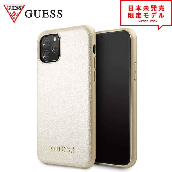 GUESS ゲス iPhone 11/11Pro/11ProMax ケース サフィアーノ/ゴールド ...