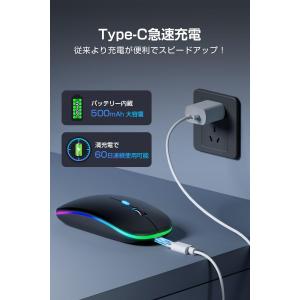 即納 ワイヤレスマウス 無線 マウス 小型 薄...の詳細画像5