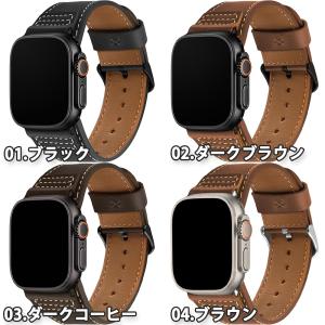 即納 アップルウォッチ ベルト レザー 取付簡...の詳細画像1