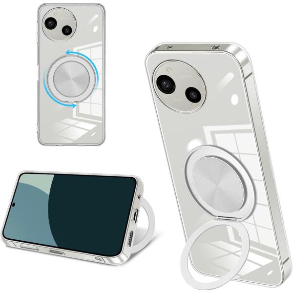 即納 アクオス AQUOS R10 / R9 背面ケース  TPU ストラップホール付き リング付き...