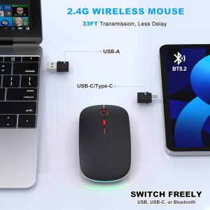 即納 ワイヤレスマウス 無線 マウス 小型 薄...の詳細画像4