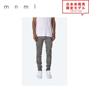 mnml（ミニマル） デニムパンツ X226 STRETCH MOTO DENIM｜ブラック