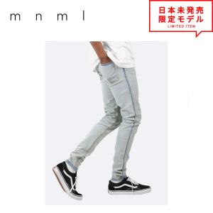 mnml（ミニマル） 即納 デニムパンツ M1 Repaired Denim ブルー 裾