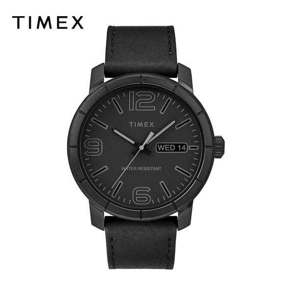 即納 TIMEX タイメックス メンズ 腕時計 Mod 44 レザーストラップ ブラック TW2R6...