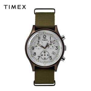 TIMEX タイメックス メンズ 腕時計 Expedition MK1 40mm｜グリーン / シル...