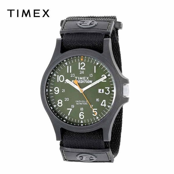 TIMEX タイメックス メンズ 腕時計 Expedition Acadia フルサイズ｜ブラック ...