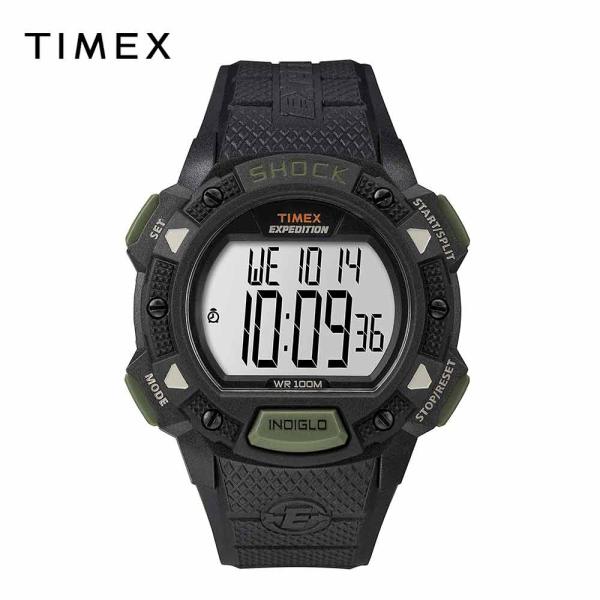 TIMEX メンズ Expedition Digital Shock CAT｜ブラック / グレー ...