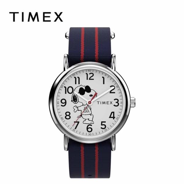 TIMEX タイメックス 腕時計 Peanuts スヌーピー ジョー・クール TW2Y31100 ブ...