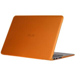 mCover iPearl シリーズ ASUS エイスース ZENBOOK UX305FAシリーズ（13.3インチ）対応 ハードシェル ケース｜オレンジ