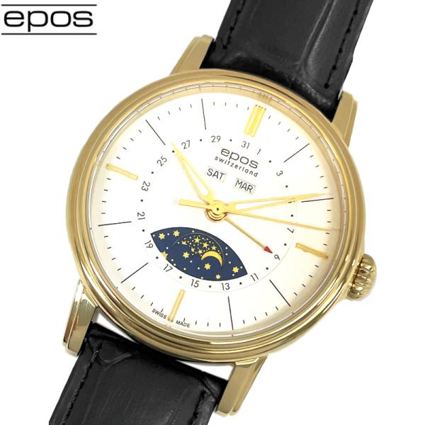 アウトレット! エポス EPOS EMOTION 3391YGWH 自動巻 メンズ スケルトンバック...