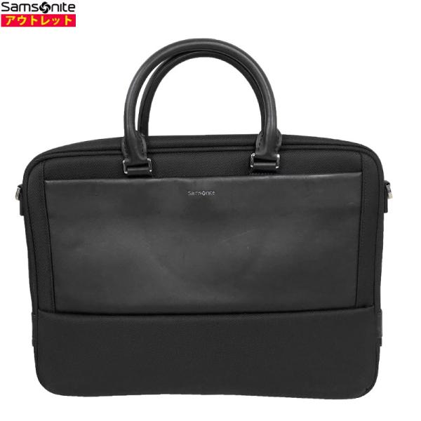 サムソナイト アウトレット ブリーフケース WILLO GN9*09002 ブラック レザー ビジネ...