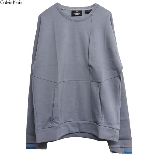 Calvin klein カルバンクライン スウェット 4MS0W374 059 グレー L 長袖 ...