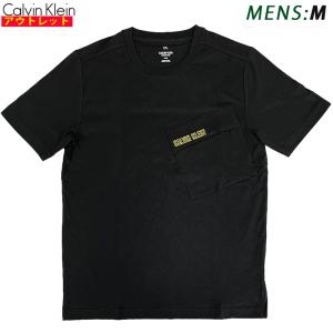 カルバンクライン  新品・アウトレット  半袖 Tシャツ Mサイズ 4MS0K130 007 BLACK 黒メンズ クリックポストで送料無料｜smart2003