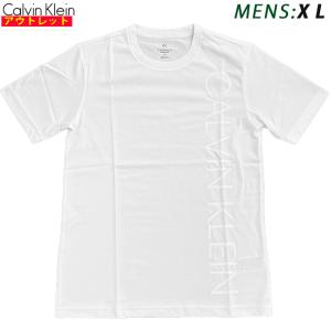 カルバンクライン  新品・アウトレット  半袖 Tシャツ  4MS0K103 100 WHITE 白 XLサイズ メンズ クリックポストで送料無料｜smart2003