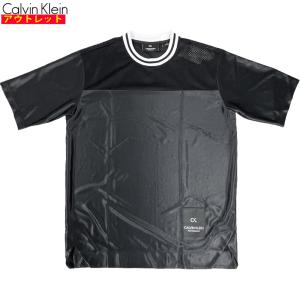 カルバンクライン  新品・アウトレット  半袖 Tシャツ Lサイズ 4MT9K228 007 BLACK 黒 メンズ クリックポストで送料無料｜smart2003