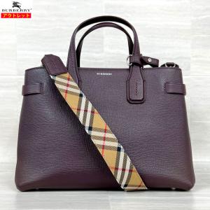 BURBERRY バーバリー 新品・アウトレット トートバッグ ショルダーバッグ 2way 4077519 レザー マホガニー レッド レディース｜smart2003