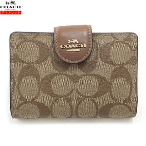 プレセール開催中】コーチ 二つ折り財布 レディース COACH カーキ