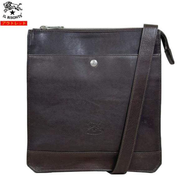 IL BISONTE イルビゾンテ 新品 アウトレット レザー ショルダーバッグ BCR285 クロ...