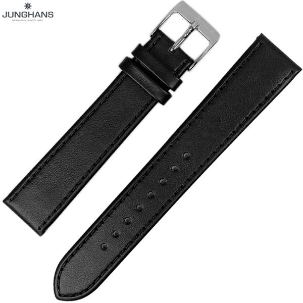 ユンハンス マックスビル用 純正 替ベルト 新品 18mm ブラック レザー 革ベルト 腕時計用 送...