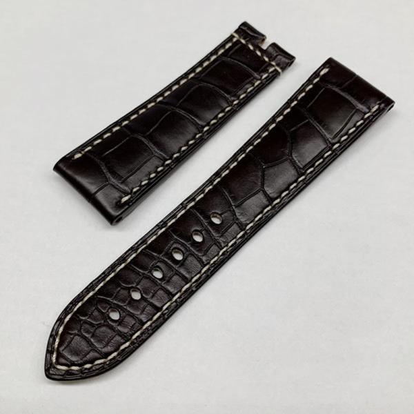 Breguet ブレゲ 【A】純正パーツ 替ベルト メンズ マリーン用 23mm こげ茶 ブラウン ...