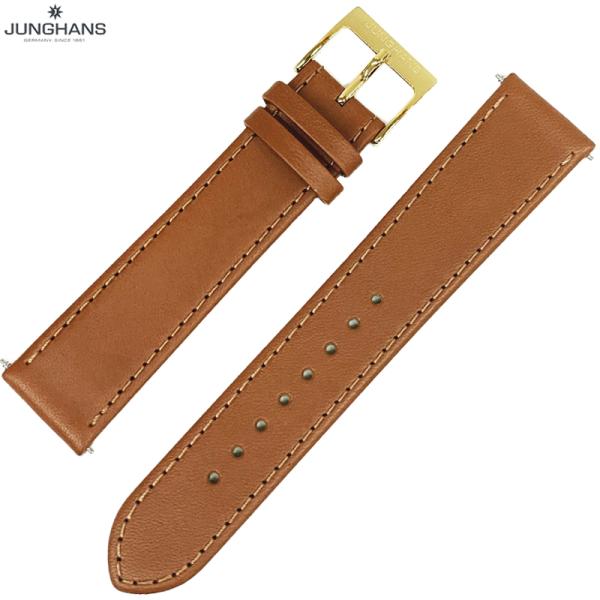 ユンハンス マックスビル用 純正 替ベルト 新品 20mm GP キャメル レザー 革ベルト 腕時計...