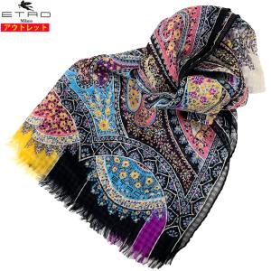 ETRO エトロ 新品 ストール ペイズリー/オリエンタル柄 【ST28】10660