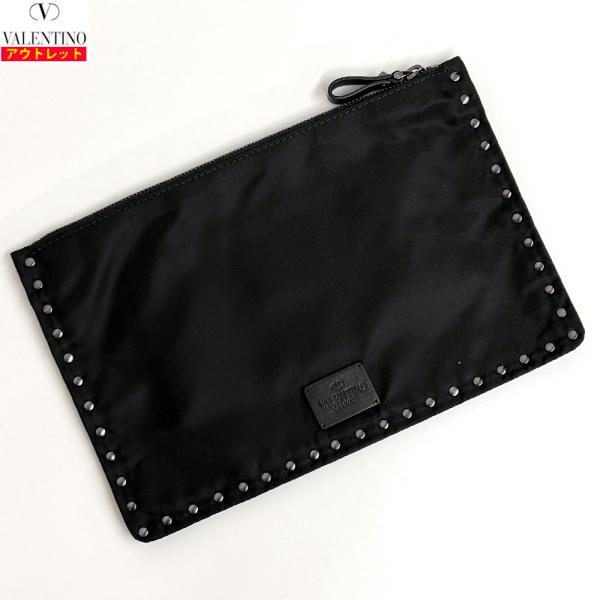 新品・アウトレット！ VALENTINO ヴァレンティ ロックスタッズ クラッチバッグ SY2P05...