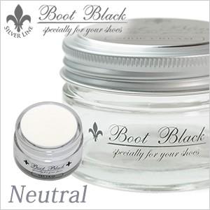 靴クリーム ニュートラル ブートブラックシルバーライン シュークリーム メンズ 靴墨 ビジネスシュー...