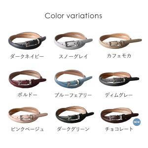 ベルト レディース 本革 日本製 長さ調整可能...の詳細画像1