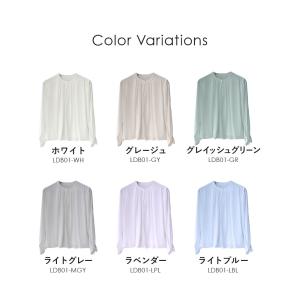 お仕事ブラウス レディース ブラウス 長袖 ノ...の詳細画像1