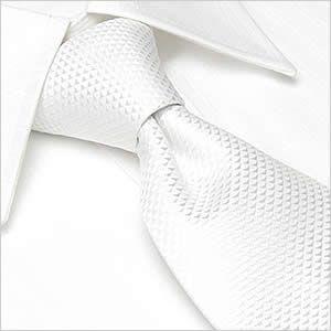 ネクタイ レギュラー幅 メンズ フォーマル 紳士用 ホワイト 白 結婚式 ゲスト [M便 1/5]