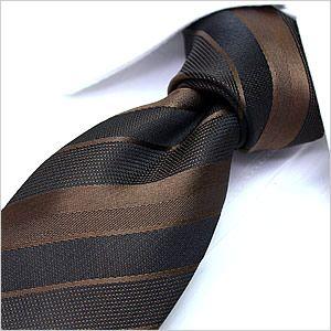 洗えるネクタイ スマートな7cm幅 ナロータイ ネクタイ ウォッシャブル メンズ 紳士用 ブラウン ...