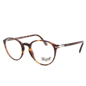 ペルソール 眼鏡 PO3218V 24 51 ユニセックス オーバル クリア 51mm レンズ幅 %...