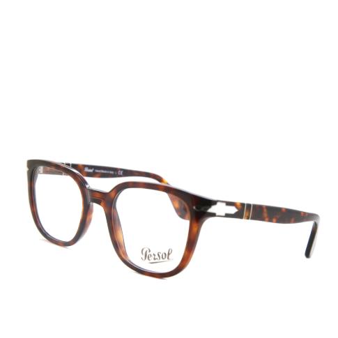 ペルソール 眼鏡 PO3263V 24 50 ユニセックス スクエア クリア 50mm レンズ幅 %...
