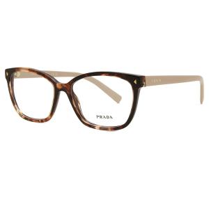 プラダ 眼鏡 PR 15ZV 07R1O1 53 レディース スクエア クリア 53mm レンズ幅 ...
