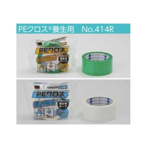 【24巻入】 オカモト　PEクロステープ　No.414R　75ｍｍｘ25ｍ　緑　1ケース(24巻入)...